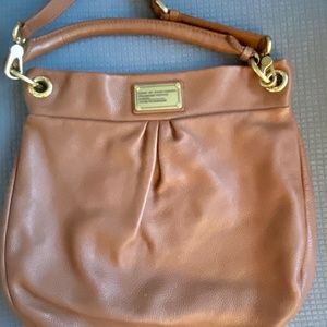 Authentic Marc by Marc Jacobs Classic Q Hillier Hobo Bag, Pebbled Leather, Brown